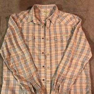 Lucky brand two pocket western shirt L